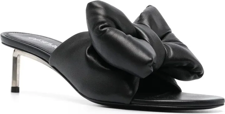 60mm Allen bow-detail leather sandals - Image 2