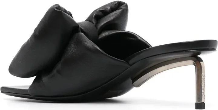 60mm Allen bow-detail leather sandals - Image 3