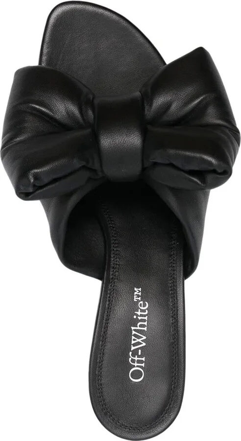 60mm Allen bow-detail leather sandals - Image 4