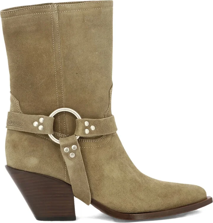 60mm Atoka Belt suede boots