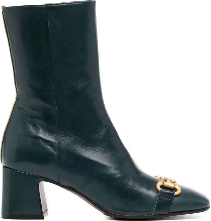 60mm Back Stripe horsebit-detail boots