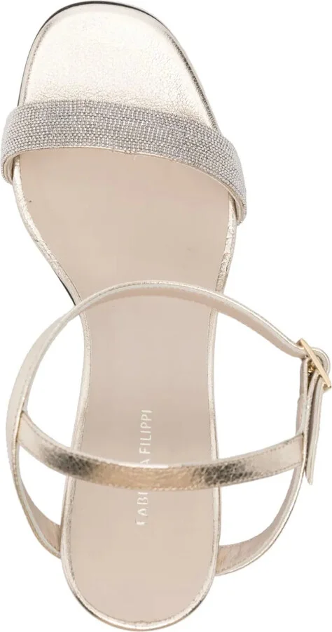 60mm Bead-Embellished Leather Sandals - Image 4