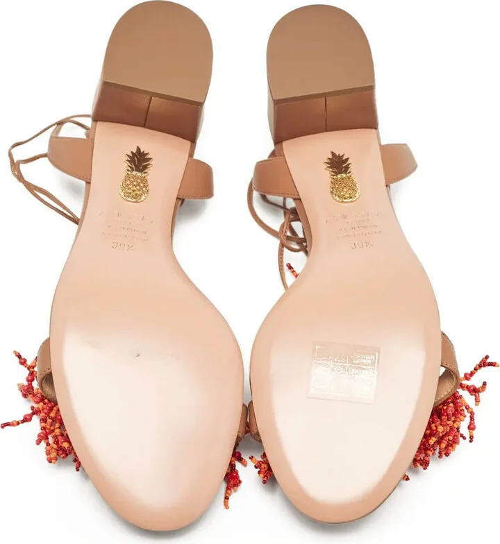 60mm Beaded Block-Heel Sandals - Image 5
