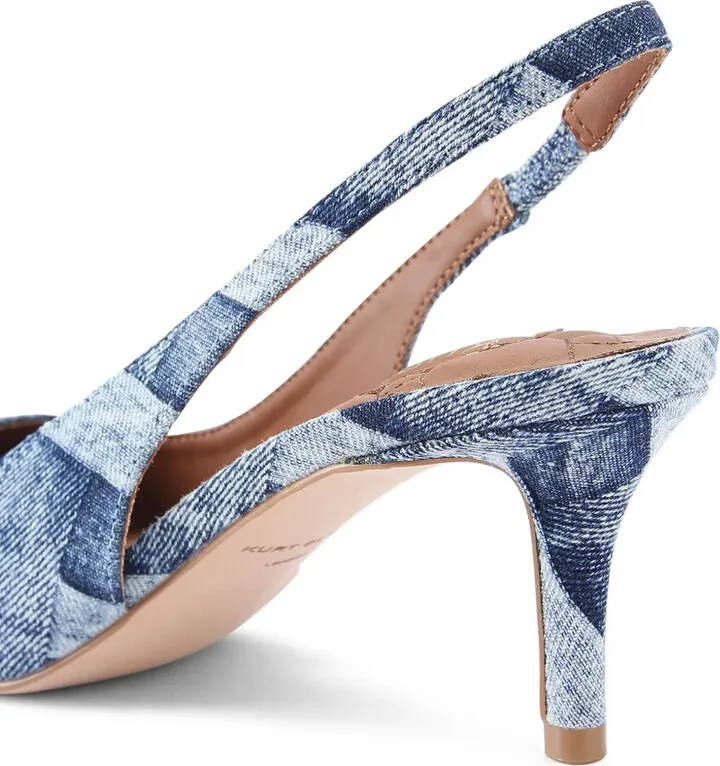 60mm Belgravia denim pumps - Image 3