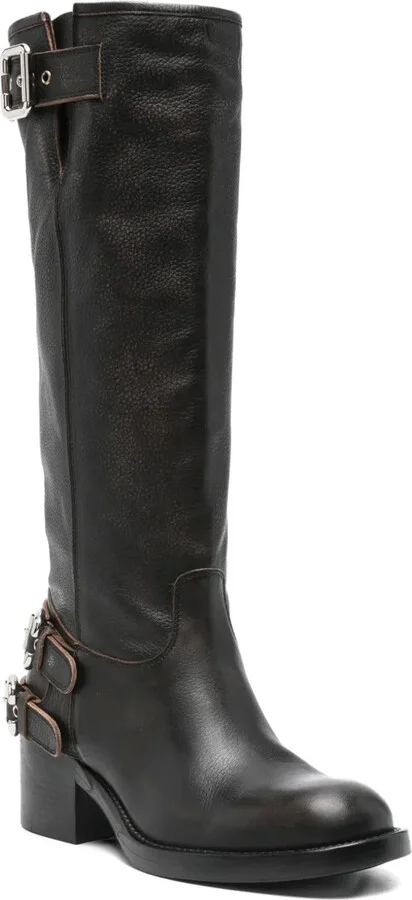 60mm Biker Over-The-Knee Boots - Image 2