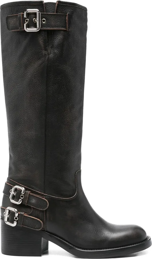 60mm Biker Over-The-Knee Boots