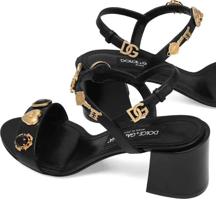 60mm Block-Heel Embellished Sandals - Image 4