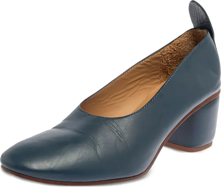 60mm Block-Heel Leather Pumps - Image 2