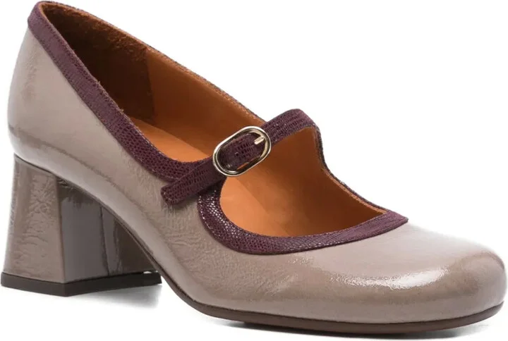 60mm Block-Heel Leather Pumps - Image 2
