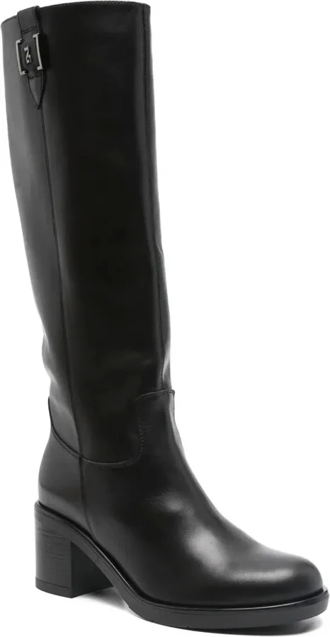 60mm Buckle-Detail Block-Heel Boots - Image 2