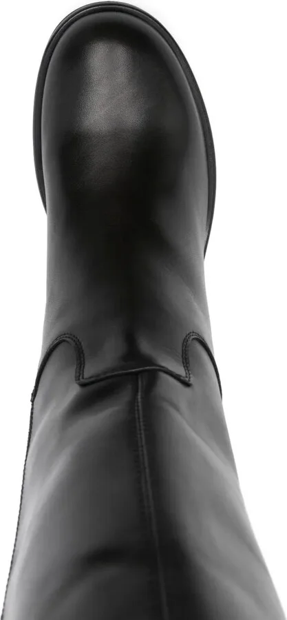 60mm Buckle-Detail Block-Heel Boots - Image 4