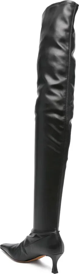 60mm Calf Leather Thigh-High Boots - Image 3