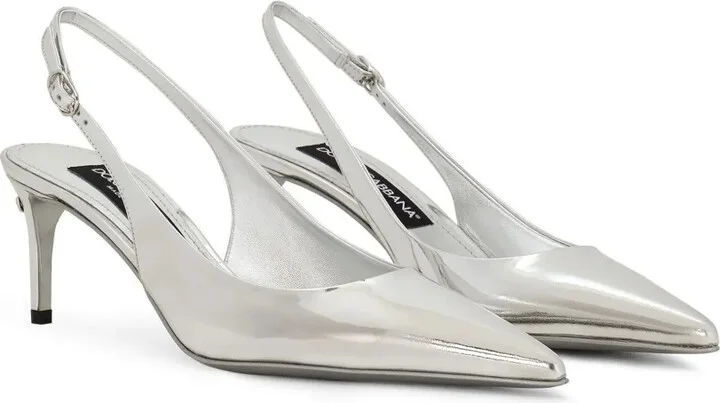 60mm Calfskin Slingback Pumps - Image 2