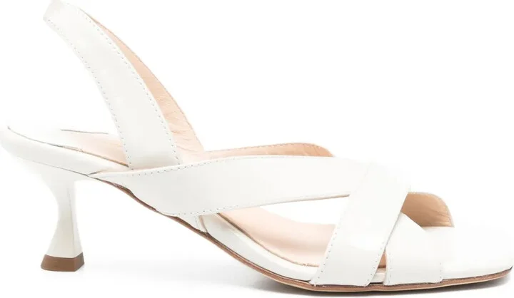 60mm Camelia slingback cross-strap sandals