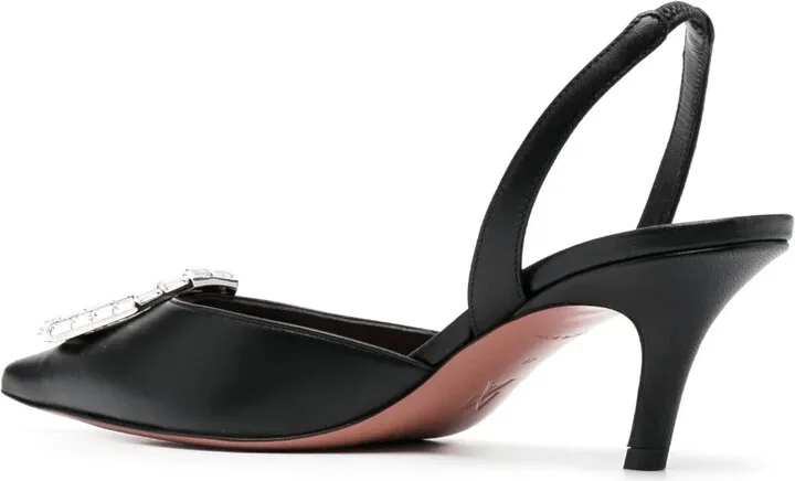 60mm Camelia slingback pumps - Image 3