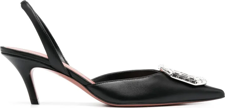 60mm Camelia slingback pumps