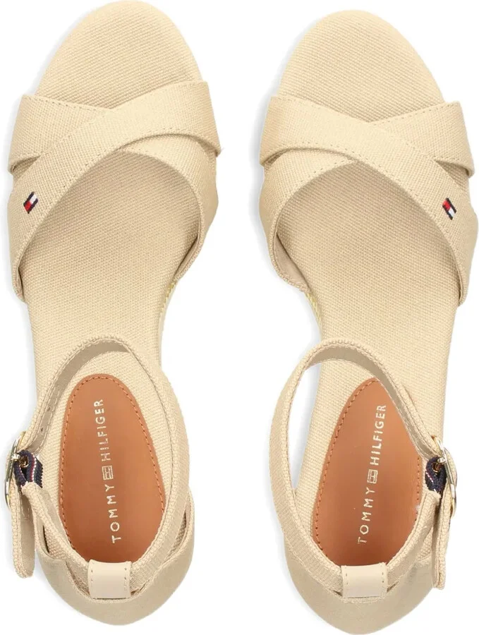 60mm Canvas Cross-Strap Wedge Espadrilles - Image 4
