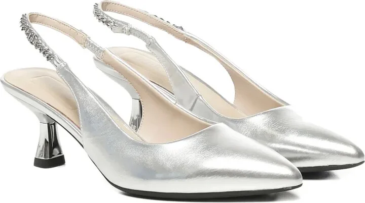 60mm Chain-Embellish Pumps - Image 2