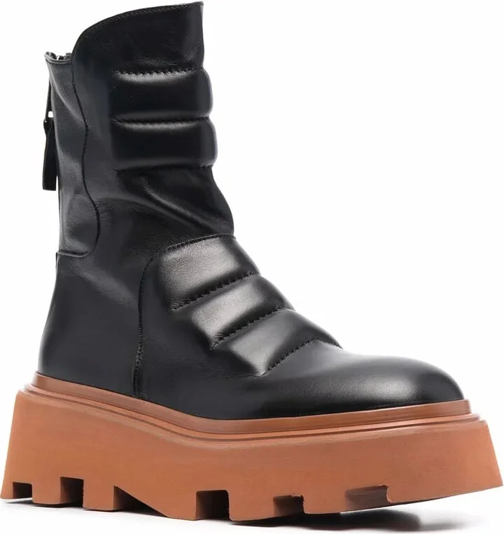 60mm Chunky-Sole Leather Boots - Image 2