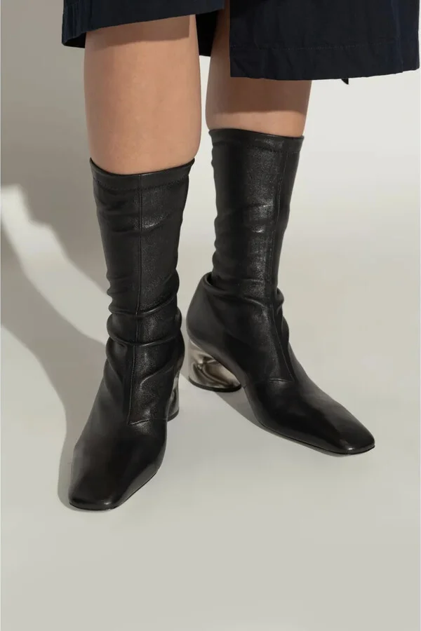 60mm Contrast-Heel Ankle Boots - Image 2