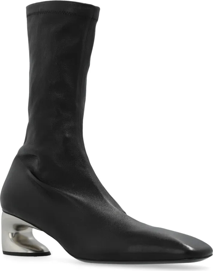 60mm Contrast-Heel Ankle Boots - Image 4