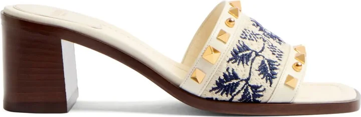 60mm County embroidered sandals