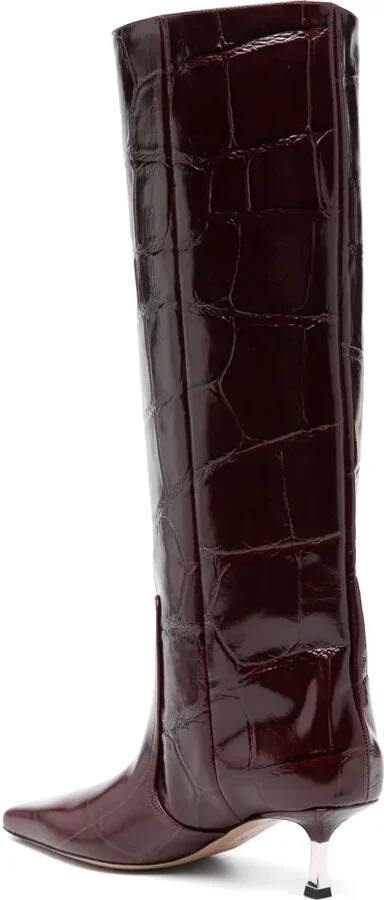 60mm Crocodile-Effect Boots - Image 3