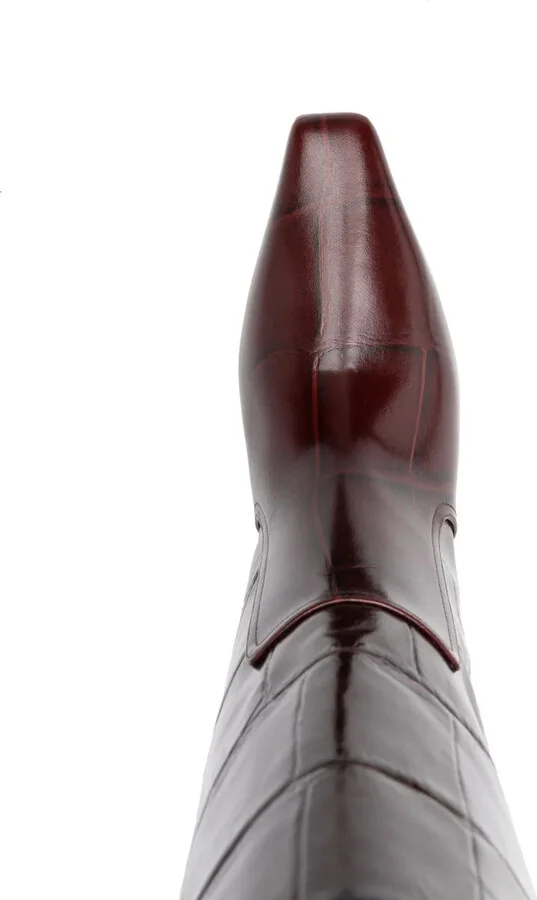 60mm Crocodile-Effect Boots - Image 4