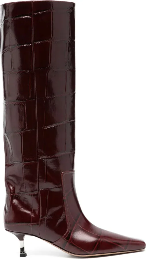 60mm Crocodile-Effect Boots