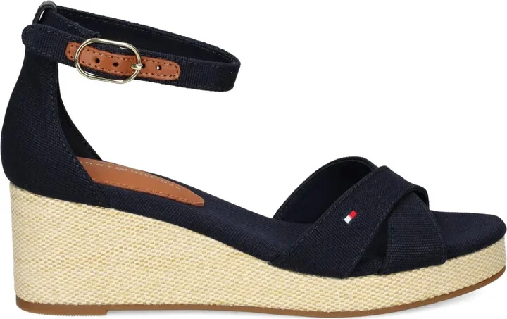60mm Crossover-Strap Wedge Espadrilles