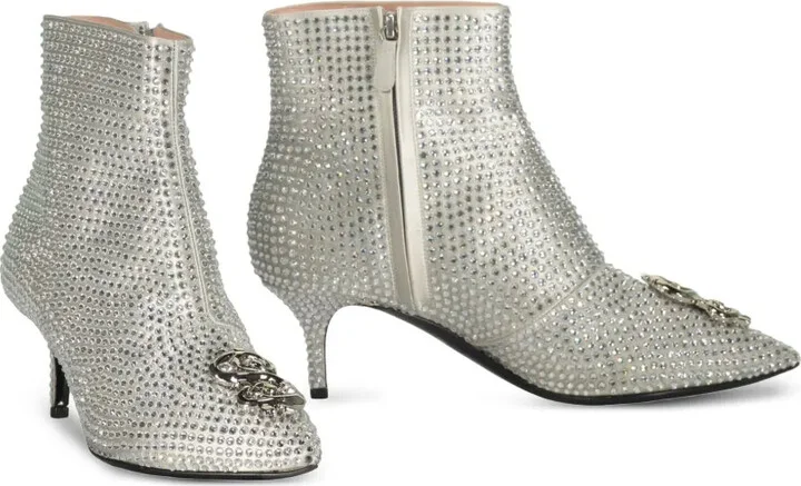 60mm Crystal-Embellished Kitten-Heel Ankle Boots - Image 2