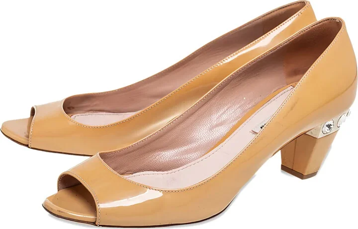 60mm Crystal-Embellished Leather Pumps