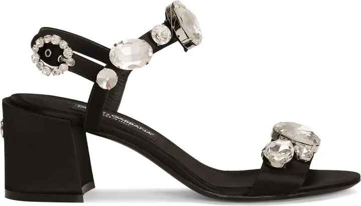 60mm Crystal-Embellished Sandals