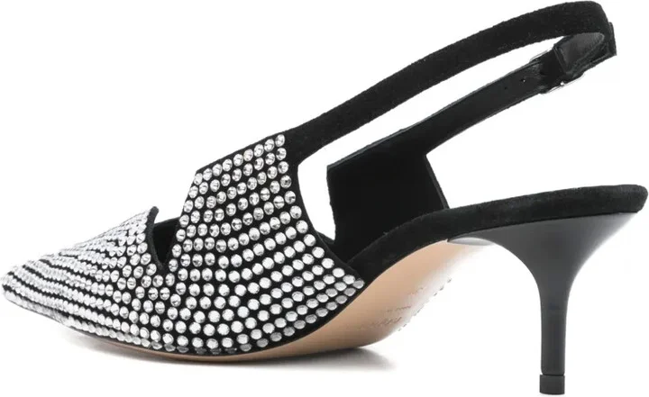 60mm Crystal-Embellished Slingback Pumps - Image 3
