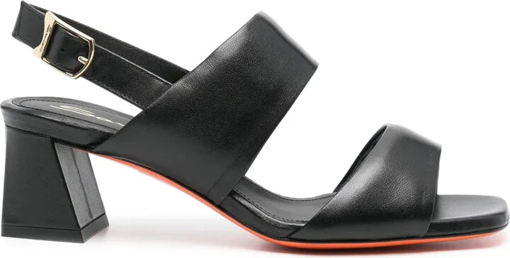 60mm Double-Strap Slingback Sandals