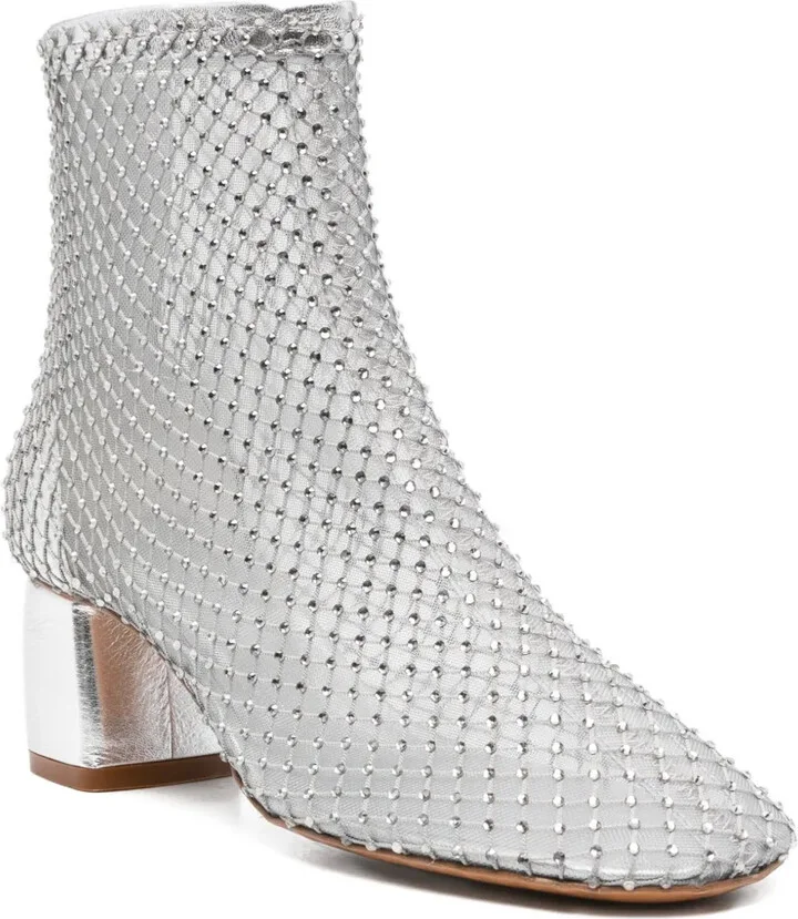 60mm Embellished Mesh Boots - Image 2