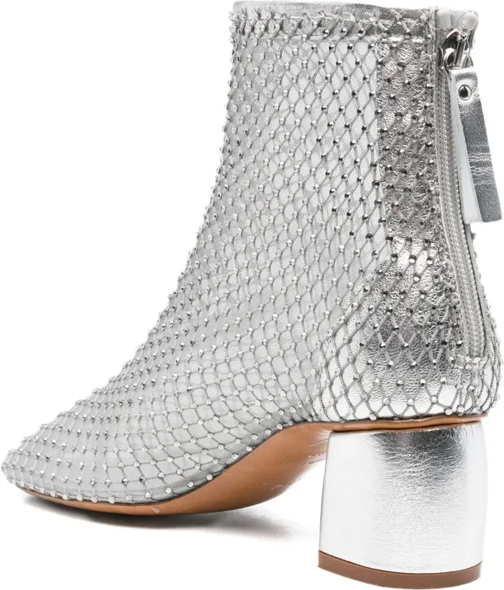 60mm Embellished Mesh Boots - Image 3