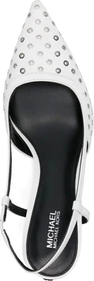 60mm Eyelet Slingback Pumps - Image 4