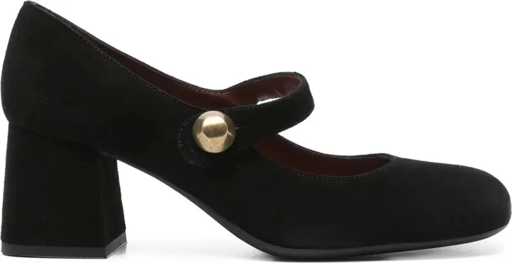 60mm Ferin block-heel Mary Jane pumps