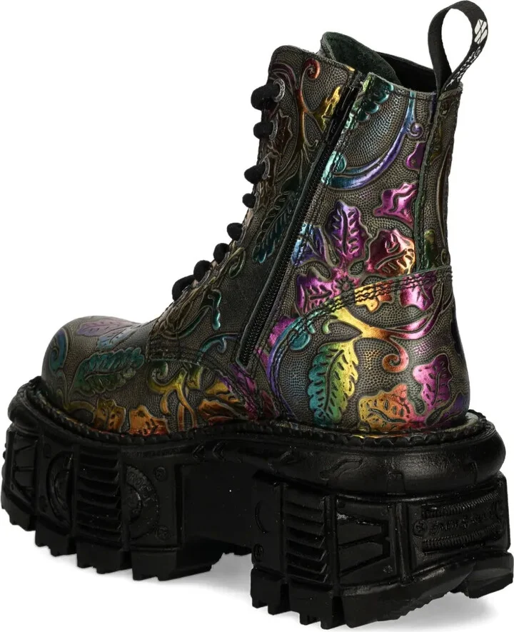 60mm Floral-Print Platform Boots - Image 2