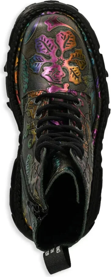 60mm Floral-Print Platform Boots - Image 3