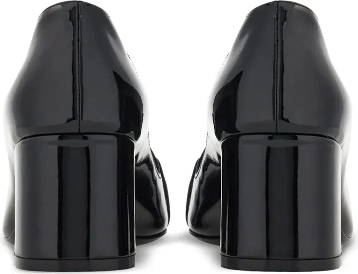 60mm Gancini-buckle leather pumps - Image 3
