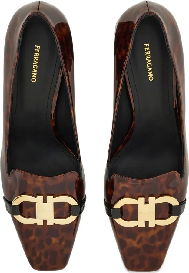 60mm Gancini leather pumps - Image 4