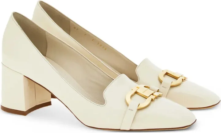 60mm Gancini-plaque leather pumps - Image 2