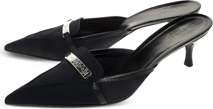 60mm GG Canvas mules - Image 4