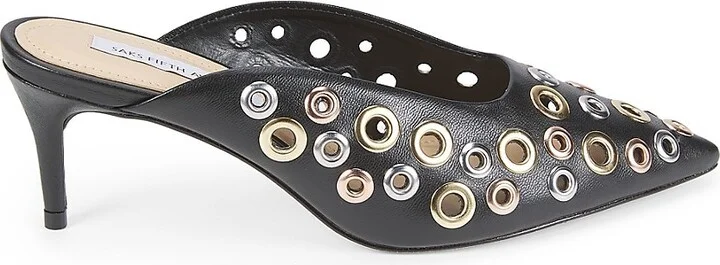 60MM Grommet Leather Pumps