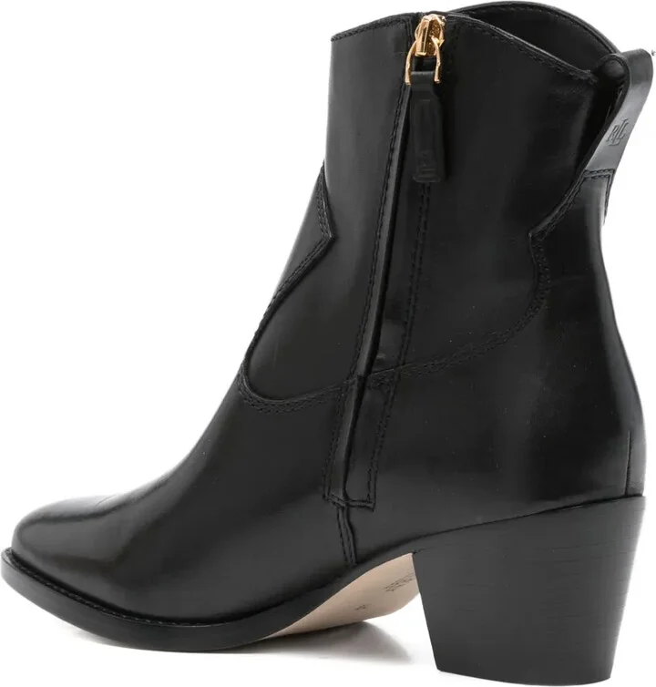 60mm Harpher leather pointed-toe zip boots - Image 3