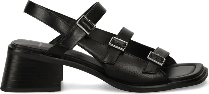 60mm Ines buckle-detail block-heel sandals