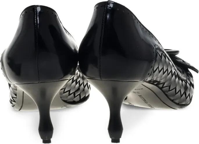 60mm Intrecciato leather pumps - Image 3