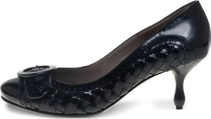 60mm Intrecciato leather pumps